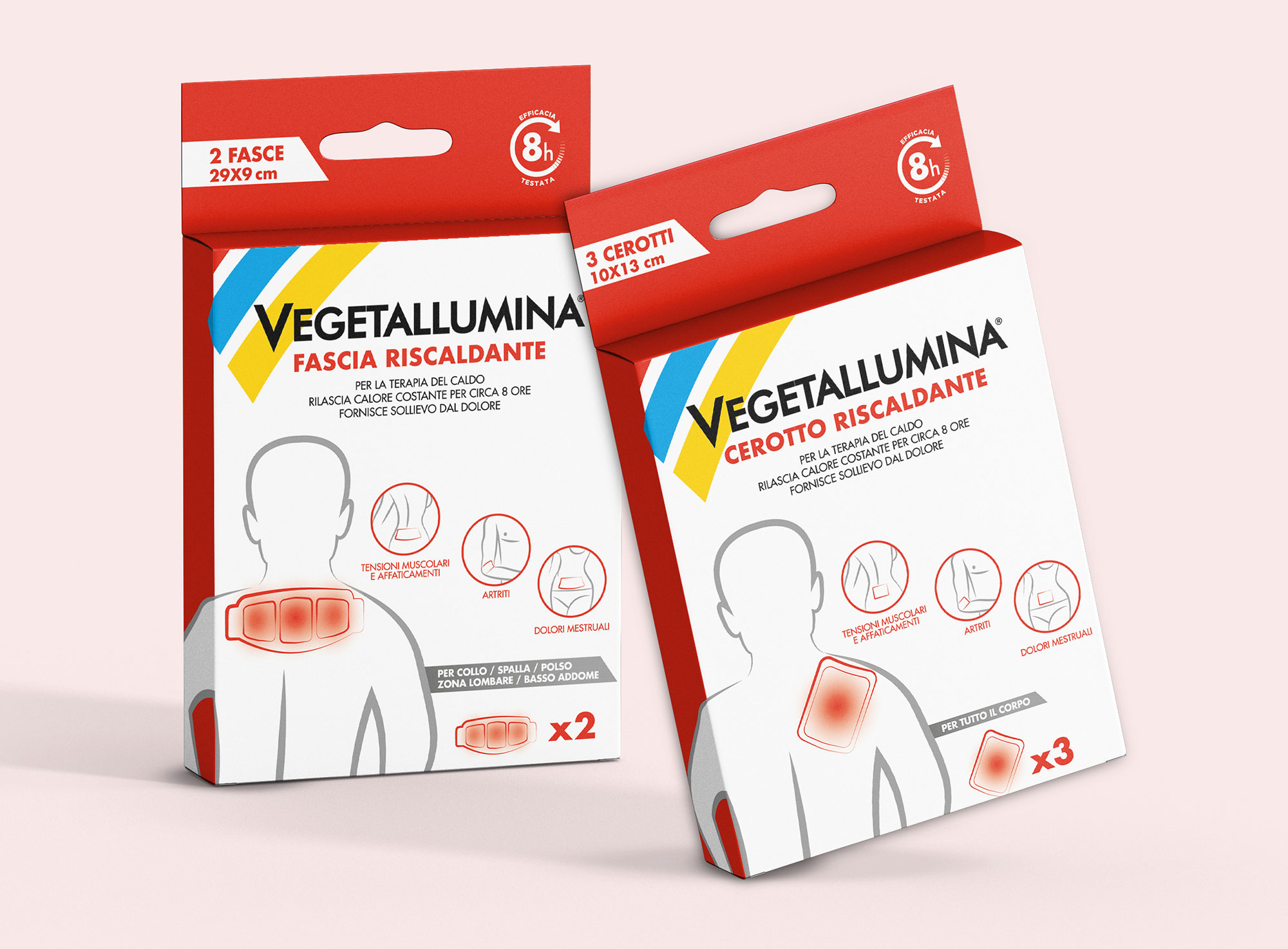 Cerotto e fascia riscaldante Vegetallumina