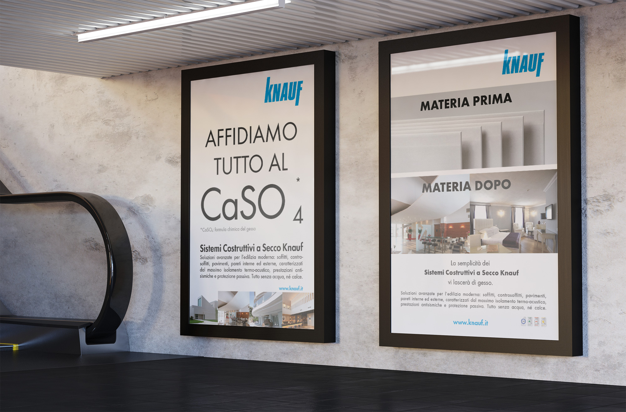 Campagne Istituzionali Knauf - "Affidiamo tutto al Ca.so" e "Matreria prima e Materia Dopo"